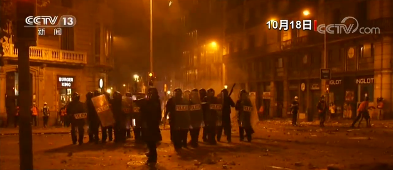 加泰罗尼亚冲突持续 西方“保持沉默”